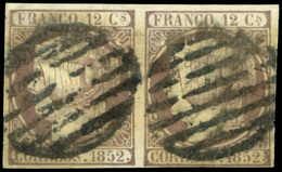 Ed. 0 13 Pareja Lujo. Marquillada. Cat.515€ - Used Stamps