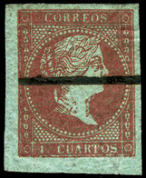 Ed. 0 40F.M Falso Postal. Muestra. Linea Horizontal. - Oblitérés