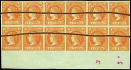 Ed. 0 52ed Bl.12 1860. 4 Cuartos (variedad Doble Impresión Con Línea Tinta…) - Used Stamps