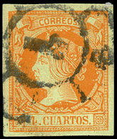 Ed. 0 52F Falso Postal Nº 21F (Cat. Graus-Soro) Mat. R.C. “1-Madrid” - Used Stamps