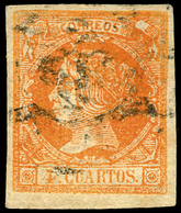 Ed.  0 52F Falso Postal Tipo 25 (Graus-Soro) Marquillado. Precioso. - Used Stamps