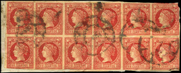 Ed. 53 Bl.12 Gran Bloque. Rarísimos Los Grandes Bloques De Este Sello. - Used Stamps