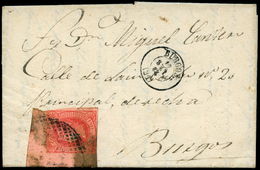 Ed.  64 Carta Cda Correo Interior En Burgos. Mat. Especial “Parrilla De Burgos” - Used Stamps