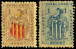 ** S/Cat. 9 Valores. “Catalunya Avant” Raro. - Other & Unclassified