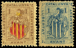 ** S/Cat. 9 Valores. “Catalunya Avant” Raro. - Altri & Non Classificati