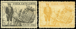 ** S/Cat. 11 Valores “Principat Catala.Visca Catalunya (soldado, Cañón, Escudo)” - Andere & Zonder Classificatie