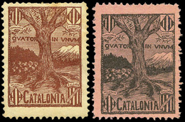 ** S/Cat. 9 Valores “Catalonia-Quator In Unum” (árbol Con 4 Ramas) - Autres & Non Classés