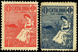 ** S/Cat. 10 Valores “Catalonia-Tota Libera-Catalunya-Roselló-Valencia-Balears” - Other & Unclassified