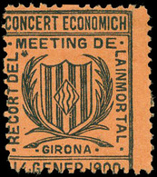 ** S/Cat. 4 Valores. “Girona-Recort Del Meeting De La Inmortal. 14-Gener-1900” - Autres & Non Classés