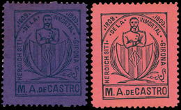 ** S/Cat. 9 Valores. “Girona. M.A. De Castro 1900-Heroich De La Inmortal” - Otros & Sin Clasificación