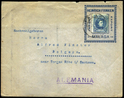 Ed. 248 - Carta Cda De Málaga A Alemania. Sobre Con Portasellos Ilustrado - Unused Stamps