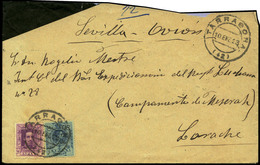 Ed.  277+316 - 1923. Carta Cda Correo Aereo De Tarragona Al Frente En Larache. - Ungebraucht