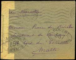 1916. Carta Cda De San Sebastian Al “Teniente De Corbeta “Tourville”” En Malta - Ungebraucht
