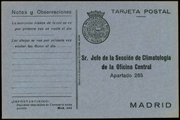 T.P 1911. Tarjeta Postal Con Franquicia Impresa Del Servicio Meteorológico Nacional - Ungebraucht