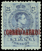 Ed. ** 294hh - Habilitación Doble. Precioso Centraje Marquillado Galvez. Cat.++121€ - Unused Stamps