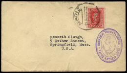 Ed. 317 - 1926.Cádiz. Carta Cda A USA Con Fechador “Cádiz 22/06/26” Y Marca “Compañía Transatlántica…" - Unused Stamps