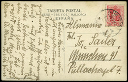 Ed. T.P. 317 - 1931.Barcelona. Preciosa Y Rara Tarjeta Del “Puerto De Soller Con El Barco” “F.G.L.Z.A. Soller” - Unused Stamps