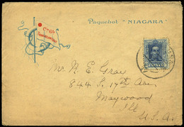 Ed. 319 - 1930.Preciosa Carta Con Membrete Ilustrado De La “La Cie. Gle. Transatlántique” Y “Paquebot Niagara” - Unused Stamps