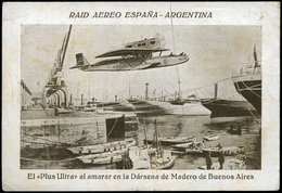 T.P 1926. Tarjeta Cromo Del “Raid Aereo España-Argentina” - Ungebraucht