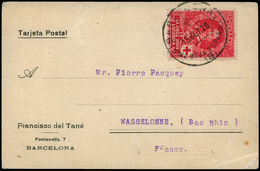 Ed. T.P 331 - Tarjeta Cda De Barcelona A Francia 15/Set/26. Precioso Y Raro Franqueo. - Ongebruikt