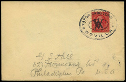 Sello USA 1929.Sevilla. Carta Cda Con Marca “Vapor Cabo Torres.Sevilla” A USA. Hay Llegada. - Unused Stamps