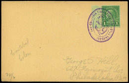 T.P 1930. Tarjeta Postal Con Sello USA Y Marca Ovalada “Vapor Compañía Transatlántica Cristobal Colon” A USA - Ongebruikt