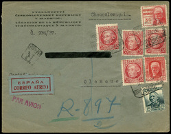 Ed. 683-687(4) - Carta Con Mebrete De La “Legación De La República Checoslovaca A Madrid” - Ungebraucht