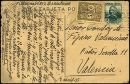 Ed. TP 683 - Tarjeta Ilustrada Pacifista “Rogad Por La Paz” Cda A Valencia 1 Año Antes Del Inicio De La Guerra Civil - Unused Stamps
