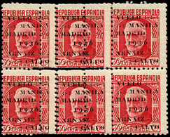 Ed.  *** 741 Bl.6 Variedad Dentado Horizontal Y Vertical Desplazado Y Defectuoso. Precioso - Unused Stamps