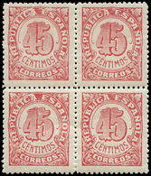 Ed. *** NE 29 Bl.4 Centraje Lujo. Raro. Cat. +510€ - Unused Stamps