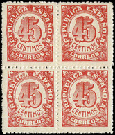 Ed. *** NE 30 Bl.4 Centraje Lujo. Raro. Cat. +510€ - Unused Stamps