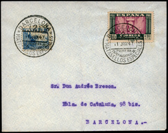 Ed. 831+998 - Carta Cda Con Rarísimo Mat. Gomis 143 “Barcelona 11/Jun/47. Primera Expos. Matasellos Especiales” - Neufs