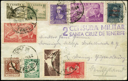 Ed. 845-855+857 +........ - 1939. Preciosa Carta Y Bonito Franqueo, Cda De “Sta. Cruz De Tenerife 30/IV/39” - Neufs