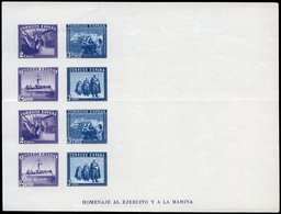 Ed. *** 850 HB Impresión Sólo De Las Hileras 2cts Y 3cts (ligera Doblez Horizontal). Muy Rara. - Unused Stamps