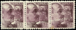 Ed. *** 923 Tira 3 - Gran Mancha Que Atraviesa Los 3 Sellos. - Unused Stamps