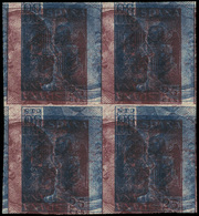 Ed. * 923 Bl.4 Prueba Impresión En Bl. De 4 S/Dentar (sellos Franco + Espacial Móvil). - Ungebraucht