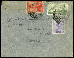 Ed. 991-945-922 - Carta Cda “Barcelona 09/02/48” A Estocolmo. Rara. - Neufs