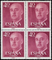 Ed. *** 1148 Bl. 4 - Variedad Rayas De Impresión Atravesando Los 4 Sellos. - Unused Stamps