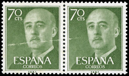 Ed. *** 1151 Pareja. Variedad Raya Blanca Atravesando Los 2 Sellos. - Unused Stamps