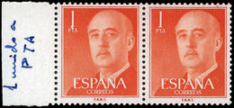 Ed. *** 1153 Pareja. Variedad 1 Sello Unido El Nº1 A Pta. Muy Escaso. No Catalogado. - Unused Stamps