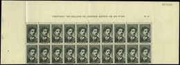 Ed. *** 1164 Bl. De 20. Cabecera Pliego Con Leyenda. Raro. Cat. +900€ - Unused Stamps