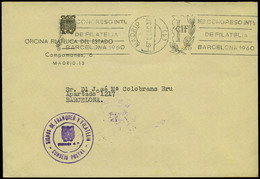 Carta Cda Con Rara Franquicia “Signos De Franqueo Y Filatelia-Consejo Postal” Y Rodillo “CIF 06/02/60” - Unused Stamps