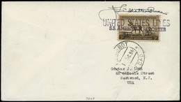 1956.Bilbao. Carta Con Sello USA Y Fechador “Paquebot 10/12/56.Bilbao” - Unused Stamps