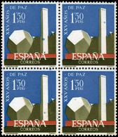 Ed. *** 1583 Bl.4 Variedad 3 Sellos Con Manchas Azules - Unused Stamps