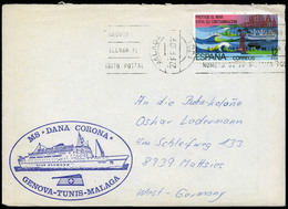 Ed. 2472 - 1979.Málaga. Rodillo “Malaga 22/2/79” Cda A Alemania Y Marca Ovalada “M.S. Dava Corona-Genova" - Unused Stamps