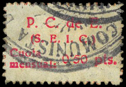 Ed. 17 “50Cts.P.C. De E.-Seic.” Rarísima - Spanish Civil War Labels