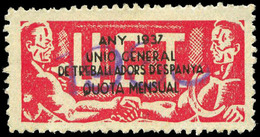 Ed. * 759 “Quota Mensual 1938” Muy Raro. - Viñetas De La Guerra Civil