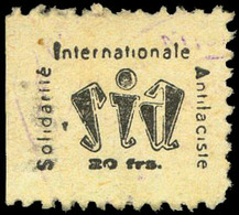 Ed. ** 1322 “Sia Cotisation” Raro. - Spanish Civil War Labels
