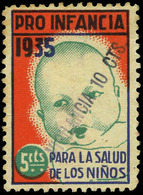 Ed. ** 2380 Con Estampilla “Vigilancia. 10Cts.” Rarísima Y Sin Catalogar Con La Estampilla - Spanish Civil War Labels