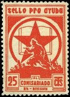 *** 1139 Afinet “Pro Ayuda Al 24 Comisariado” Raro - Spanish Civil War Labels